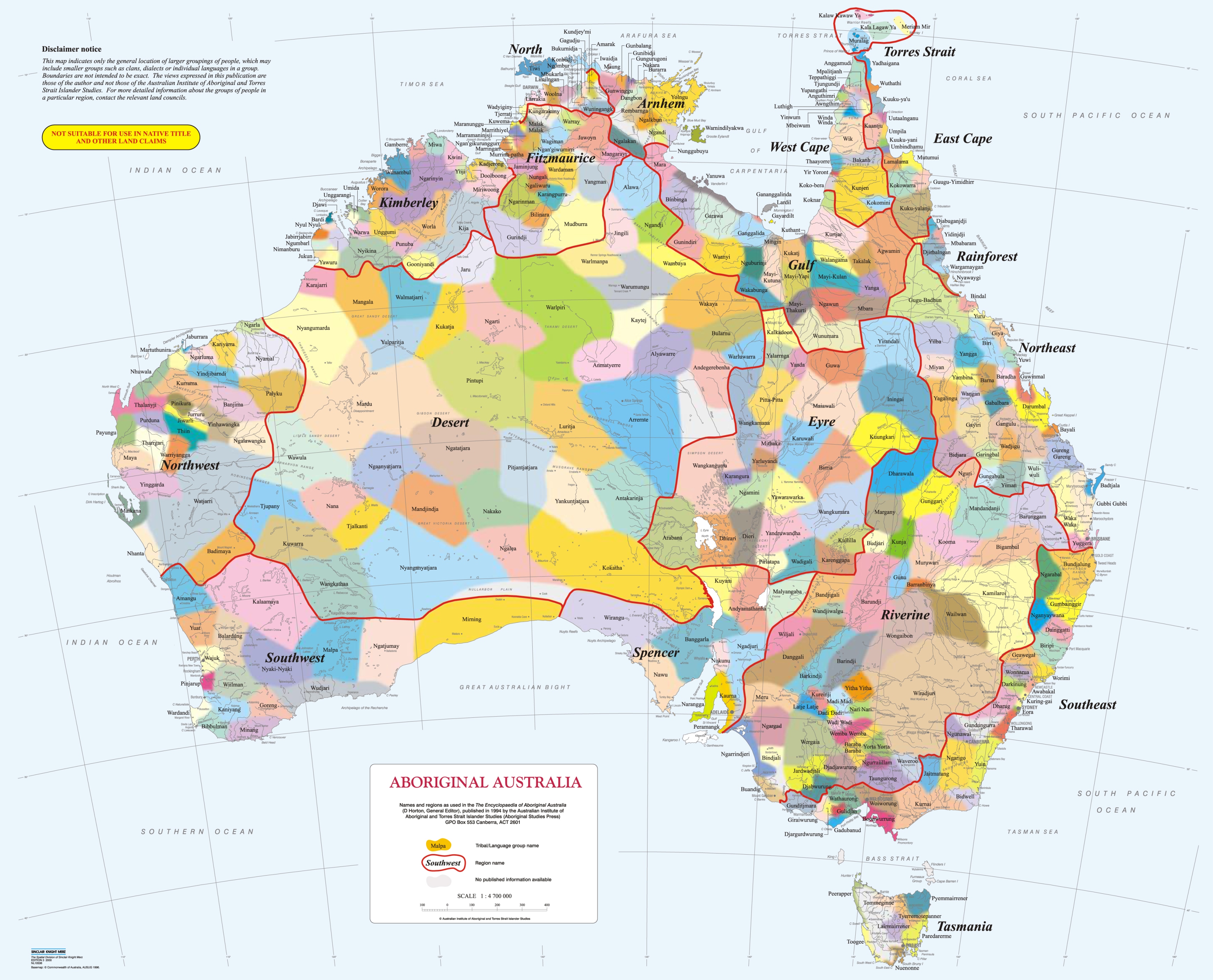 Aboriginal Language Map Mgnsw