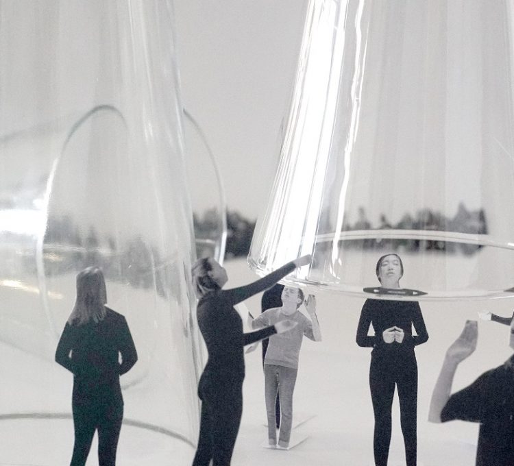 Mel O'Callaghan, Mock-up of glass sculptures for 'Centre of the Centre'