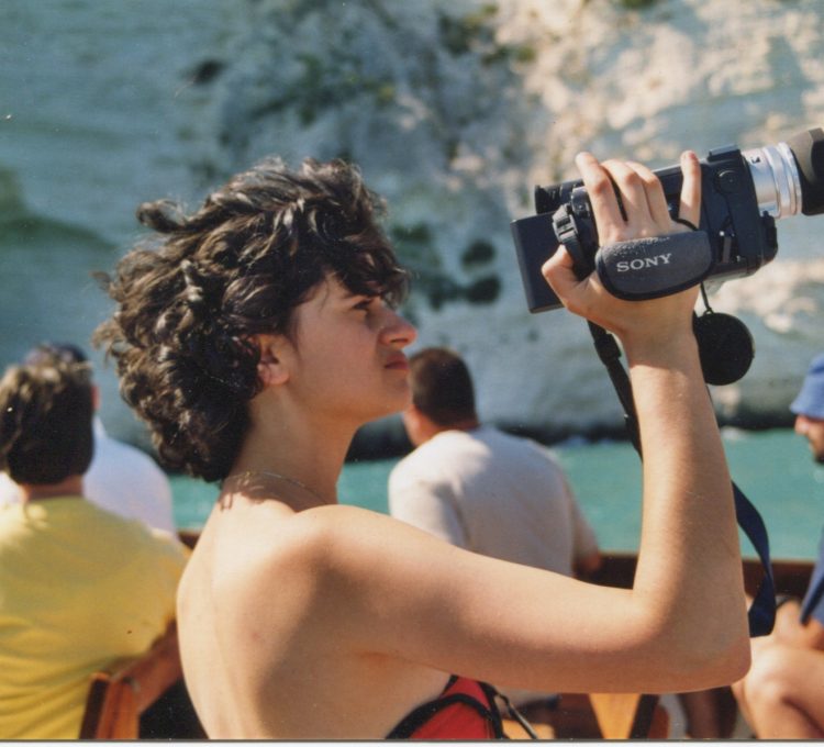 Portrait of Katthy Cavaliere in Vieste, Italy, 2001. Photographer unknown