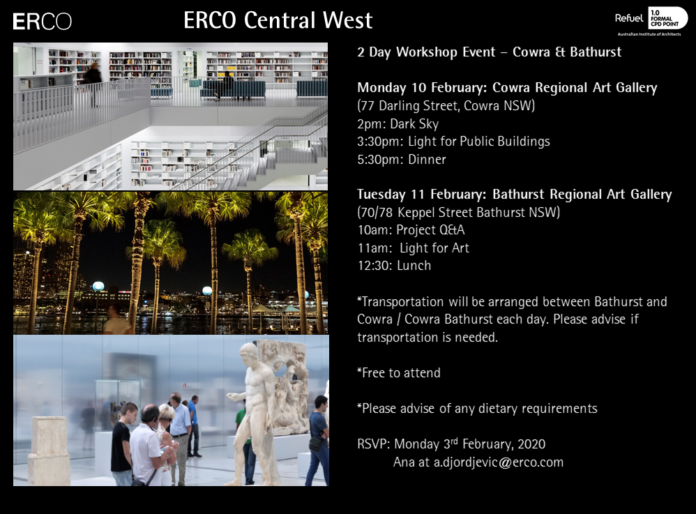 ERCO - Lighting Training Central West NSW