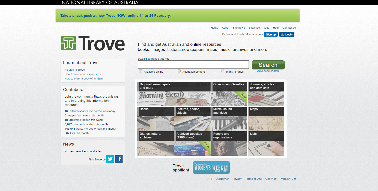 8 million boost to enhance Australia’s Trove portal MGNSW