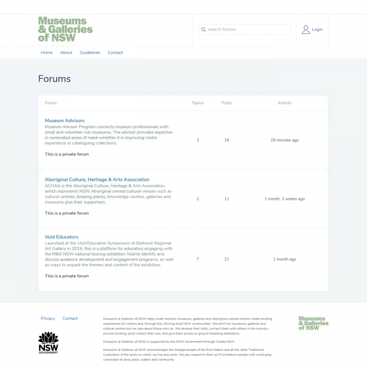 MGNSW forums site