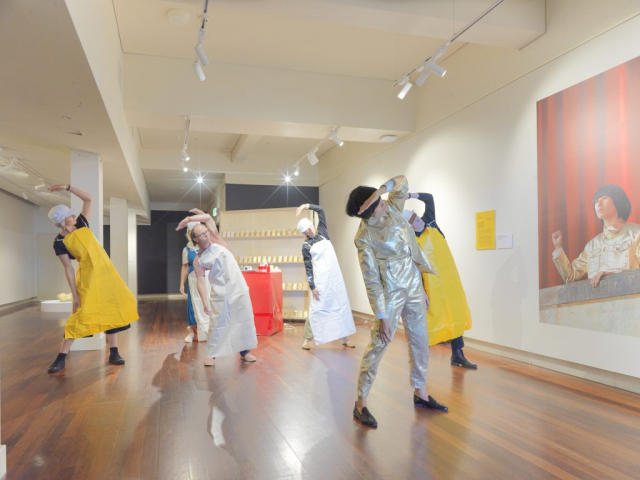 Eugenia Lim, The People’s Currency, 2017, performance, Nautilus Arts Centre, Port Lincoln, 2019. Photo by Sharpshooting. A 4A Centre for Contemporary Asian Art and Museums & Galleries of NSW touring exhibition.