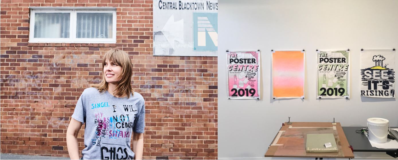 Wendy Murray, lead artist for Blacktown Arts’ The Poster Centre. Photos: Wendy Murray by Josh Morris