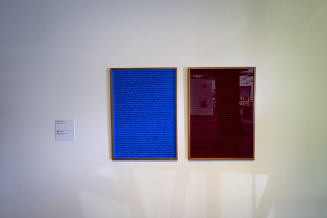 Installation view, Barbara Cleveland | Thinking Business, Pine Rivers Art Gallery, 2022