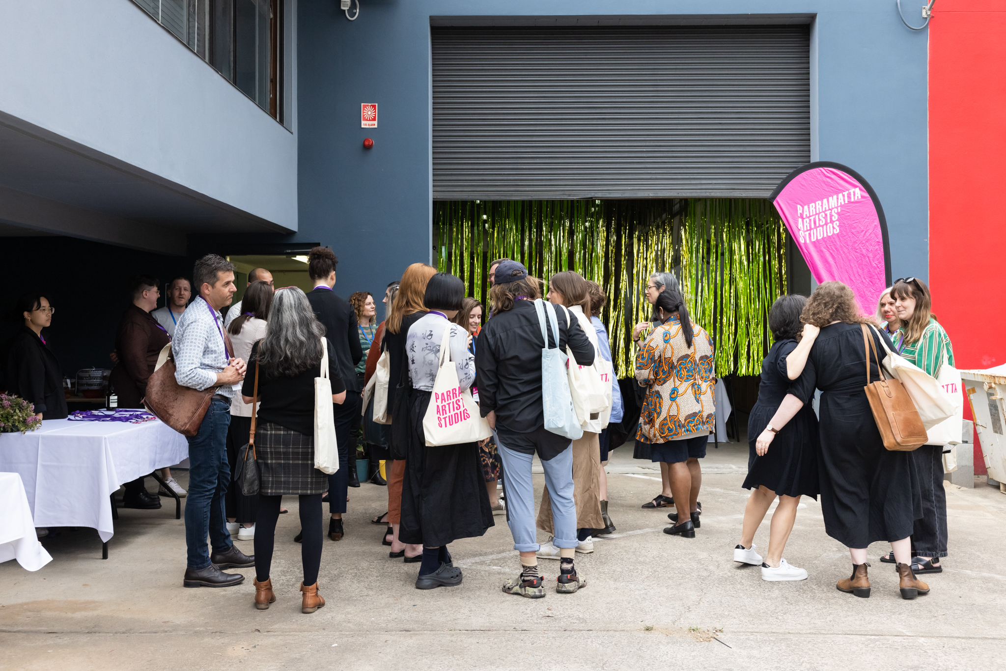 M&G NSW and Parramatta Artists' Studios, Rydalmere 'In The Studio' Industry Peer Event, December 2022. Photo by Jacquie Manning, courtesy of Parramatta Artists' Studios.