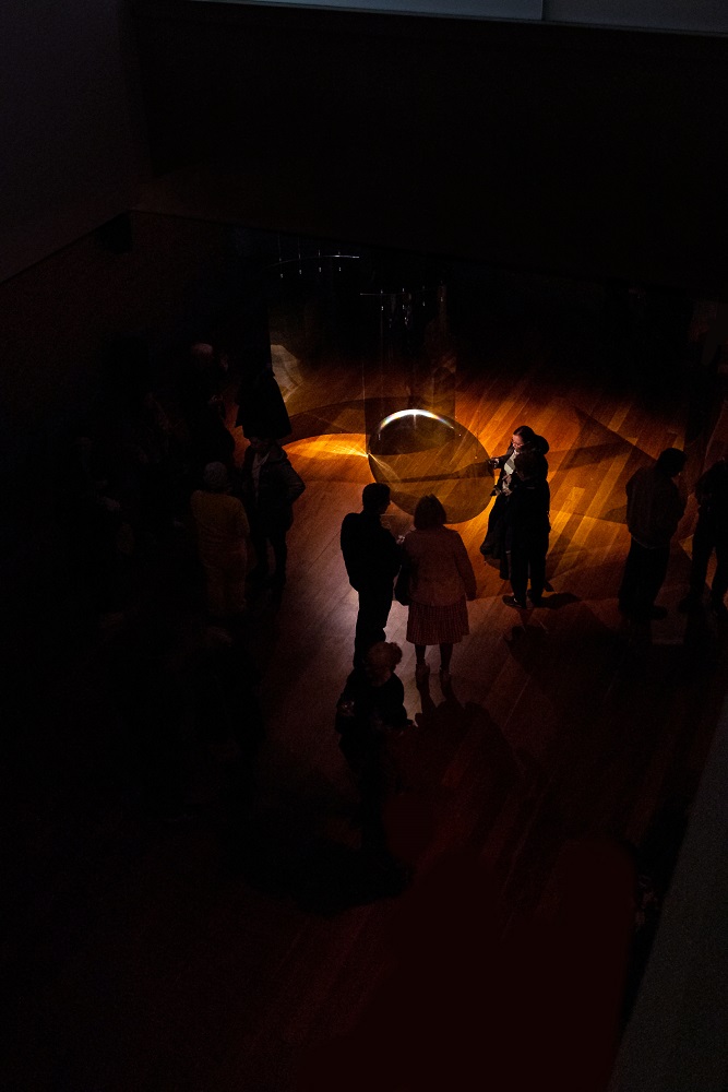 Mel O’Callaghan, 'Respire, Respire' performance, installation view Samstag Museum of Art, 2022. Photo: Sia Duff, courtesy Samstag Museum of Art, University of South Australia