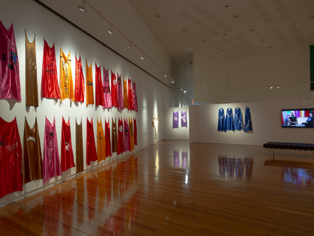 Dennis Golding | POWER - The Future is Here, curated by Kyra Kum-Sing, install view at Wagga Wagga Art Gallery 2023-2024. Image courtesy Wagga Wagga Art Gallery.