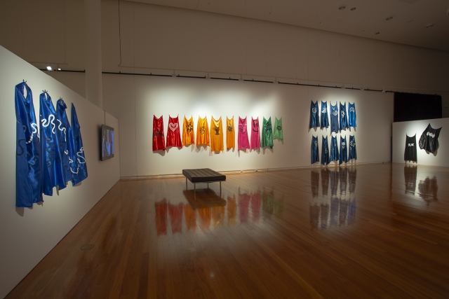 Dennis Golding | POWER - The Future is Here, curated by Kyra Kum-Sing, install view at Wagga Wagga Art Gallery 2023-2024. Image courtesy Wagga Wagga Art Gallery.