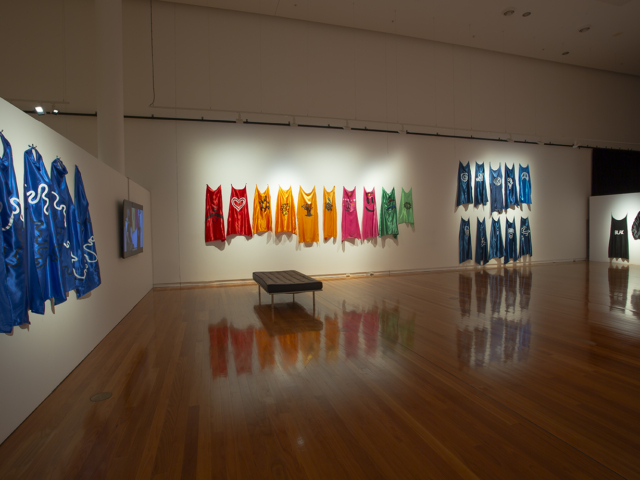 Dennis Golding | POWER - The Future is Here, curated by Kyra Kum-Sing, install view at Wagga Wagga Art Gallery 2023-2024. Image courtesy Wagga Wagga Art Gallery.