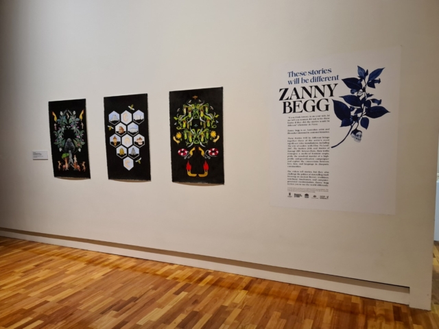 Zanny Begg | These Stories Will be Different, installation view at Tamworth Regional Gallery, 2023. Photo courtesy of Tamworth Regional Gallery,