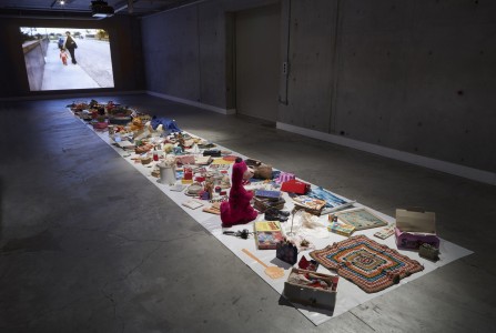 Katthy Cavaliere, Loved at Carriageworks (2016), installation view of story of a girl (1999). Photo: Zan Wimberley. Courtesy of Carriageworks.