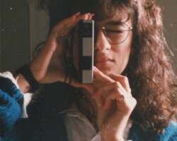 Portrait of artist Katthy Cavaliere in Sydney, 1993. Photo: taken by the artist